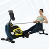 Magnetic Rowing Machine Folding Rower with 14 Level Resistance Adjustable, LCD Monitor and Tablet Holder for Foldable Rower Home Gym Cardio Workout