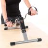 Foldable Exercise Bike Pedal Fitness Exerciser Cycle Bike with LCD Display Mini Pedal Exerciser for Leg Arm Physical Therapy Home Office Gym