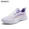 BOANXIL 2022 Women's Comfortable Sneakers Outdoor Lightweight Sneakers Breathable Running Shoes Ladies Casual Walking Shoes