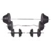 Weight Bench with Weight Rack, Barbell and Dumbbell Set 264.6 lb