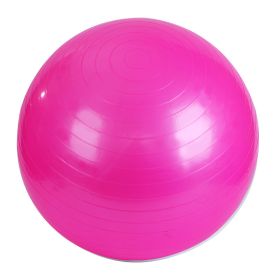 PVC Fitness Balls Yoga Ball; Thick Explosion-proof Exercise Balance Ball For Home Gym Pilates 17.72inch/21.65inch/25.59inch/29.53inch/33.46inch (Color: Pink)