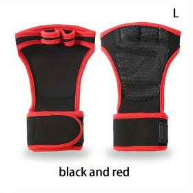 Fitness Gloves Dumbbell Weightlifting Exercise Sports Non-slip Wear-resistant Training Half-finger Extended Wrap Wrist Guard Gloves (Color: Fitness Without Finger)