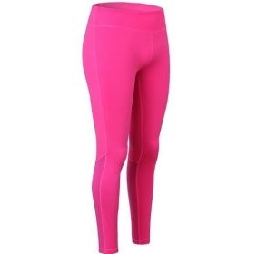 High Waist Fitness Yoga Pants (Color: rose)