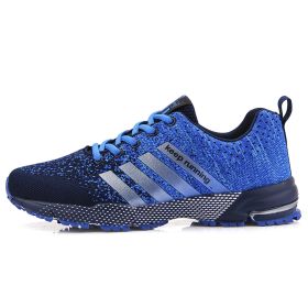 Running Shoes Breathable Men's Sneakers Fitness Air Shoes Cushion Outdoor Brand Sports Platform Mens Sneakers Zapatos De Mujer (Color: 8702 blue)