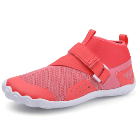 New middle help fitness sneakers outdoor beach swimming shoes couple leisure cycling shoes (Color: Pink)