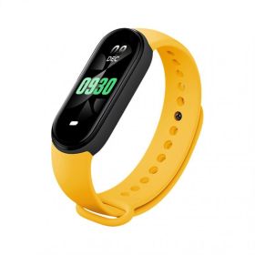 2023 New M8 Smart Watch Sports Fitness Watches Men Women Smart Bracelet (Color: Yellow)