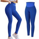 TIK Tok Leggings Women Butt Lifting Workout Tights Plus Size Sports High Waist Yoga Pants Small (size: Blue-XXXL)