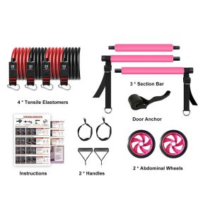 Portable Home Gym Core Strength Training Equipment for Men and Women (Color: Pink)