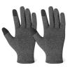 Sports Fitness Training Protective Gloves Winter Hemp Grey Warm Gloves