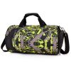 20" Waterproof Sport Gym Bag 600D Polyester Travel Duffel Bag Dry Wet Separated