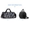 20" Waterproof Sport Gym Bag 600D Polyester Travel Duffel Bag Dry Wet Separated