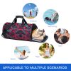 20" Waterproof Sport Gym Bag 600D Polyester Travel Duffel Bag Dry Wet Separated