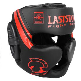 Free Combat Protective Gear Boxing Helmet Cover (Option: Professional Coach Red-L)