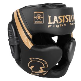 Free Combat Protective Gear Boxing Helmet Cover (Option: Professional Coach Gold-L)