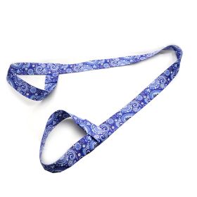 Factory Direct Sales Digital Printing Yoga Mat Strap Nylon Colorful Ratchet Tie Down Storage Belt Rope Yoga Stretch Belt (Option: Blue Flower)